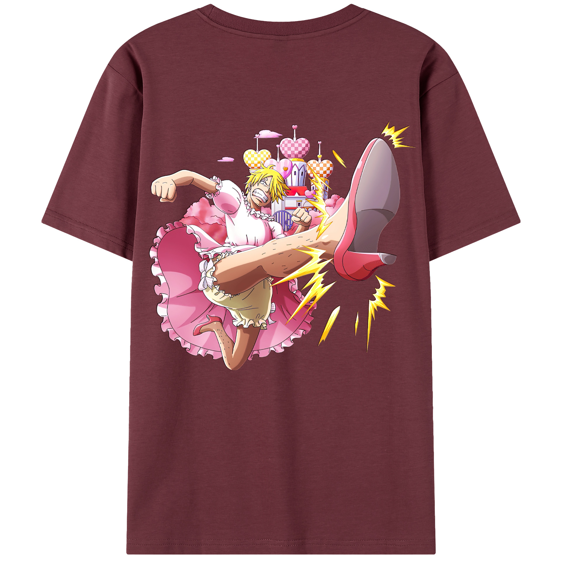 ワンピース サンジ ONE PIECE Sanji 綿100％半袖Tシャツ（背面プリント）